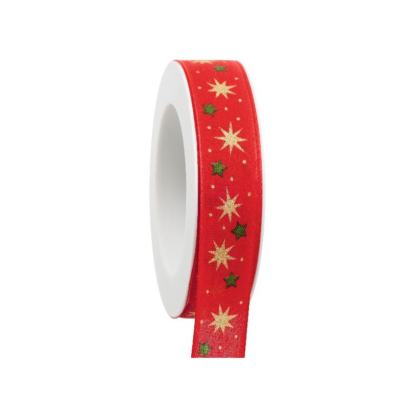 NASTRO COTONE ROSSO C/STELLE 25x20mt [2702381-00.jpg]