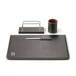 SERVIZIO SCRITTOIO 4pz ECOPELLE MARRONE [4104SH33-00.jpg]