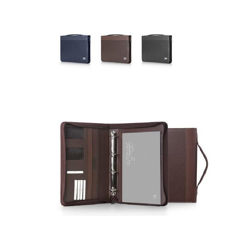 PORTABLOCCO-OFFICE A/4 ZIP+ANELLI NERO [8249OF34-00.jpg]