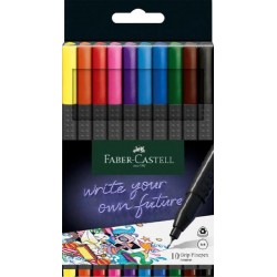 FABER CASTELL FINEPEN GRIP 0,4mm 10pz [1211501-00.jpg]