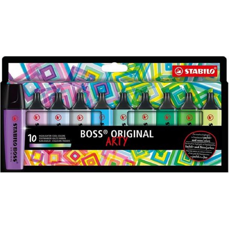 STABILO BOSS ARTY 10pz 31-33-51-55-111-113-116-133-155-194 [1234212-00.jpg]