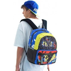 ZAINO UNLIMITED BOY LIME SKULL [7110502-20.jpg]