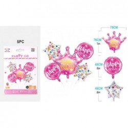 SET 5 FOIL COMPLEANNO PRINCESS [8420185-00.jpg]