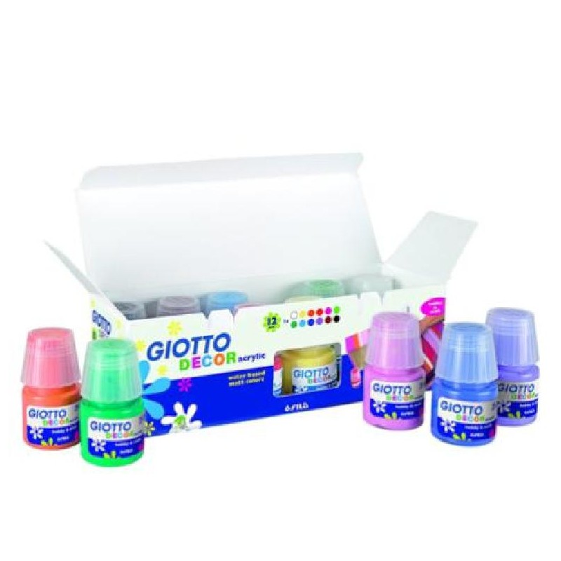 GIOTTO-DECOR-ACRYLIC 25ml 12fla Ass. [FILA530600-00.jpg]