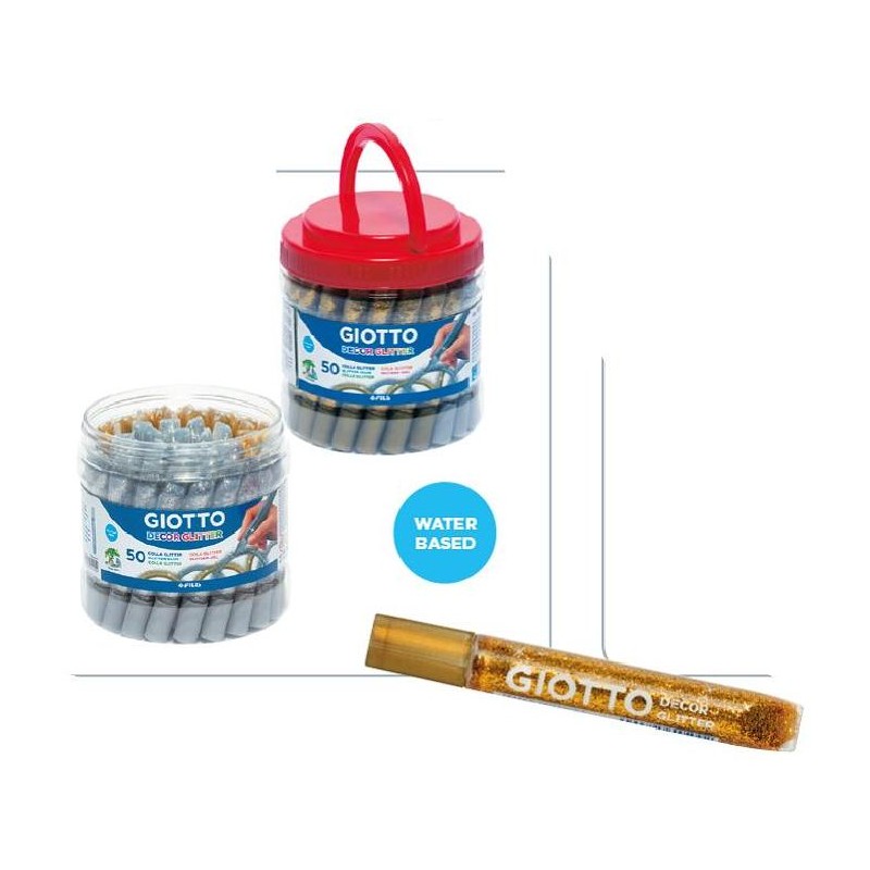 GIOTTO GLITTERglue 10,5ml 50pz ORO/ARG [FILA545600-00.jpg]