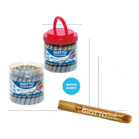 GIOTTO GLITTERglue 10,5ml 50pz ORO/ARG [FILA545600-00.jpg]