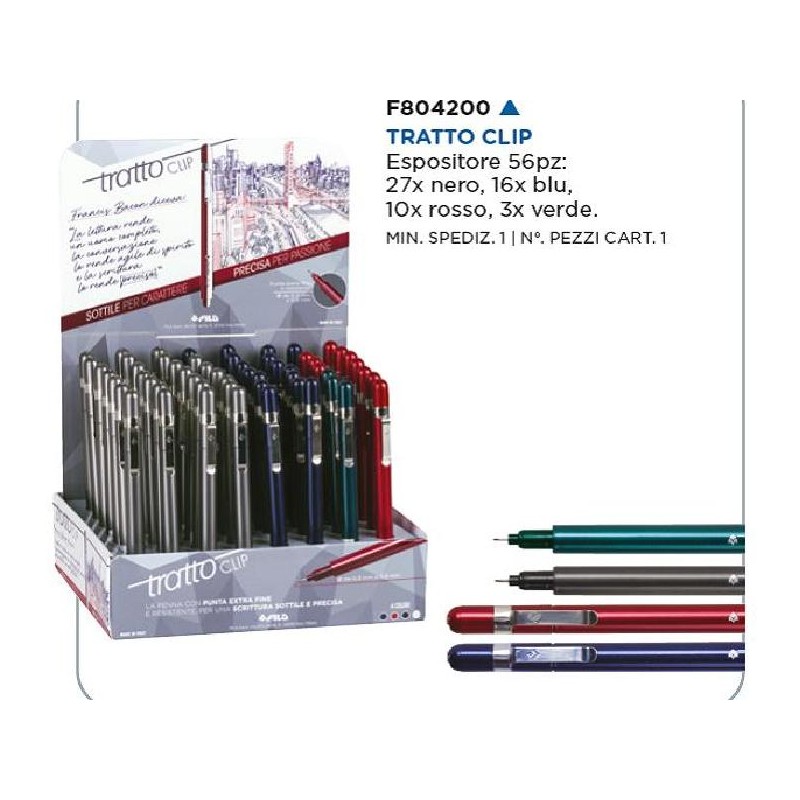 TRATTO CLIP Esp.56pz Ass. [FILA804200-00.jpg]