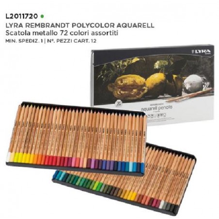 LYRA REMBRANDT POLYCOLOR Acquarell. sc.METALLO 72pz [FILAL2011720-00.jpg]