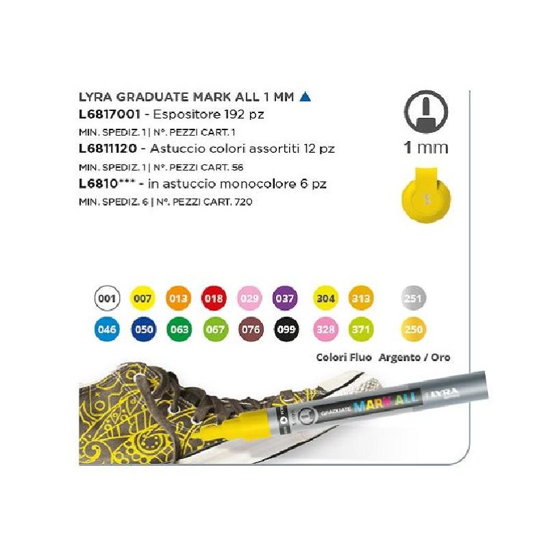 TRATTO MARK ALL Esp.192pz Fine 1,0mm [FILAL6817001-00.jpg]