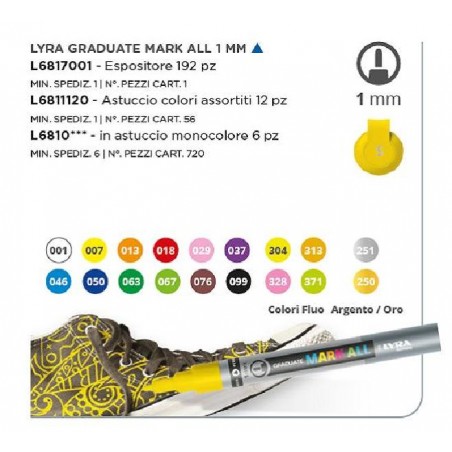 TRATTO MARK ALL Esp.192pz Fine 1,0mm [FILAL6817001-00.jpg]