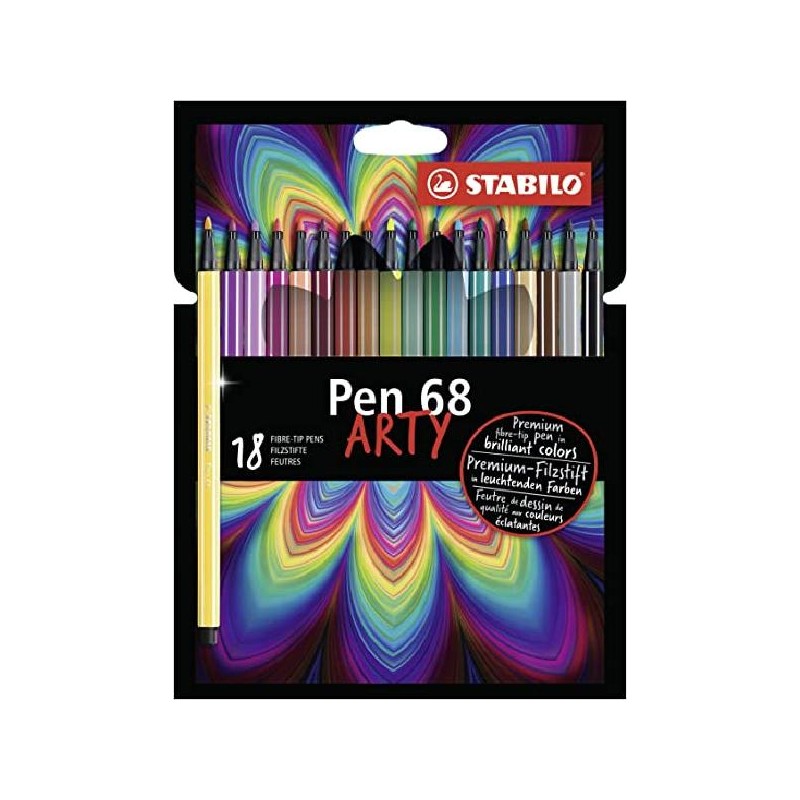 STABILO PEN 68 BRUSH ARTY 18pz Ass. [1111618-00.jpg]