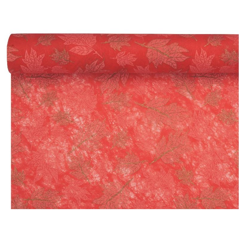 BOBINA TNT cm100x9mt ROSSO FOGLIE ORO [2710053-00.jpg]