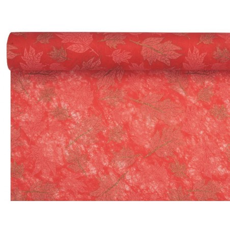 BOBINA TNT cm100x9mt ROSSO FOGLIE ORO [2710053-00.jpg]
