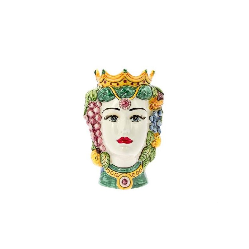 ---TESTA DI MORO DONNA DECORO FRUTTA 18x [0140333-00.jpg]