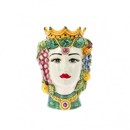 ---TESTA DI MORO DONNA DECORO FRUTTA 18x [0140333-00.jpg]