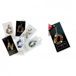 PORTACHIAVI LETTERA FIORI ESSICCATI [0130519-00.jpg]