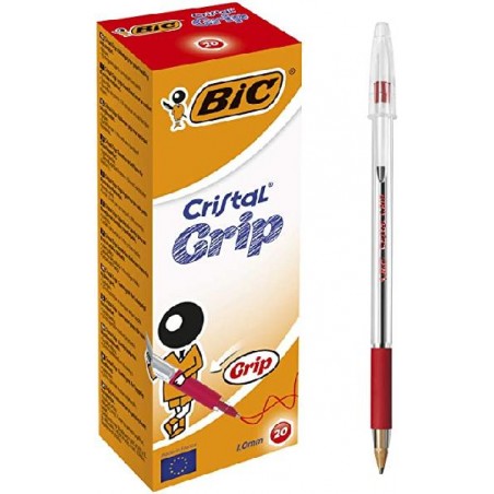 BIC CRISTALGRIP 20pz ROSSO [1161880-00.jpg]