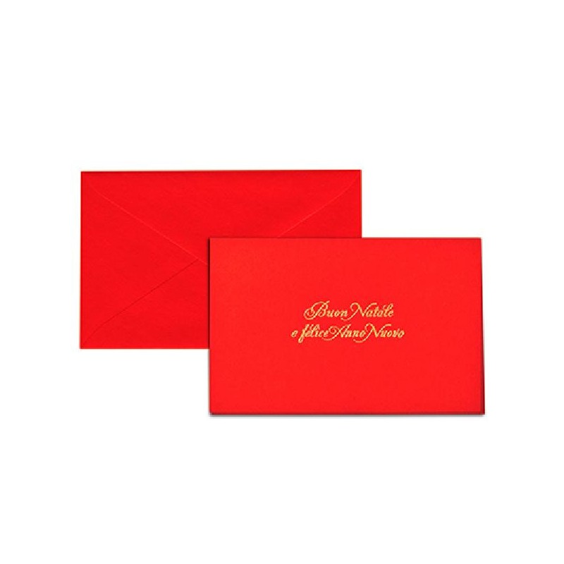 VISITA NATALE 9x14 ROSSO st.ORO-100pz [2089080-00.jpg]