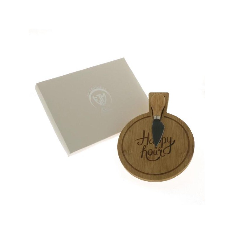 ---TAGLIERE LEGNO CON COLTELLINO d20cm [0140240-00.jpg]