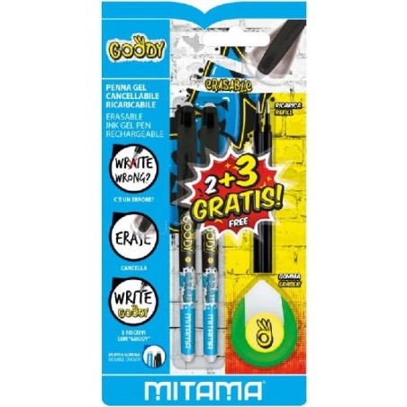 mitama 2PENNE Cancell.NERO GOODY+2refill Nero Omaggio+1 Gomma Omaggio [1172760-00.jpg]