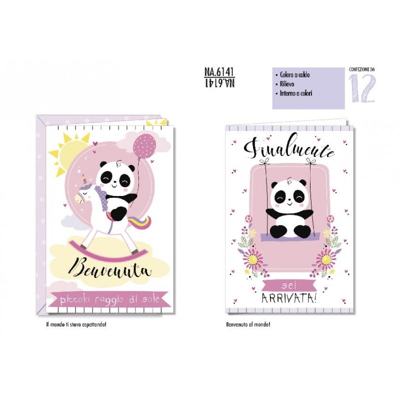 AUGURICARD NASCITA PANDA ROSA NA.6141 [2220028-00.jpg]