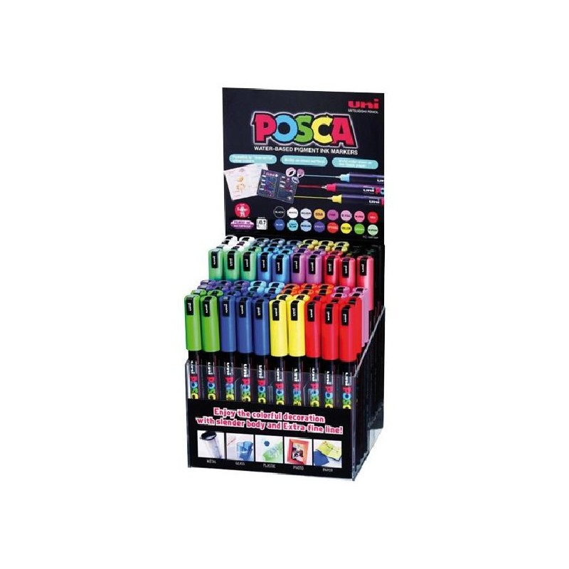 UNIPOSCA PEN 0,7mm esp.80pz Ass. [1220101-00.jpg]