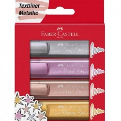FABER CASTELL EVIDENZIATORI 4pz METALLIC [1238004-00.jpg]