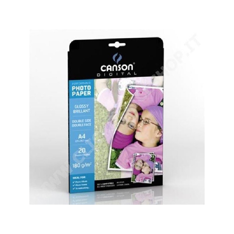 CARTA-PHOTO-CANSON GLOSSY A4gr180 20ff [2040000-00.jpg]