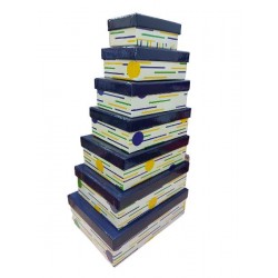 ---SET 7 SCATOLE RIGHE BLU da 18x24 a 8x12 [2650022-00.jpg]