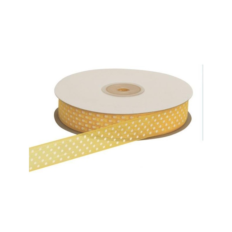 NASTRO ORGANZA POIS 20mm50mt GIALLO [2220050-00.jpg]