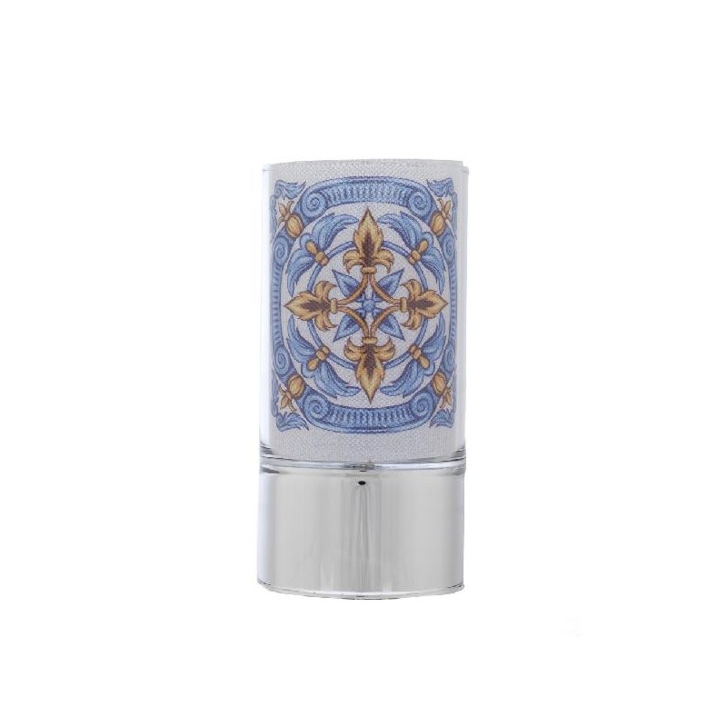 LAMPADA VETRO 7x15cm MAIOLICA BLU [0140191-00.jpg]