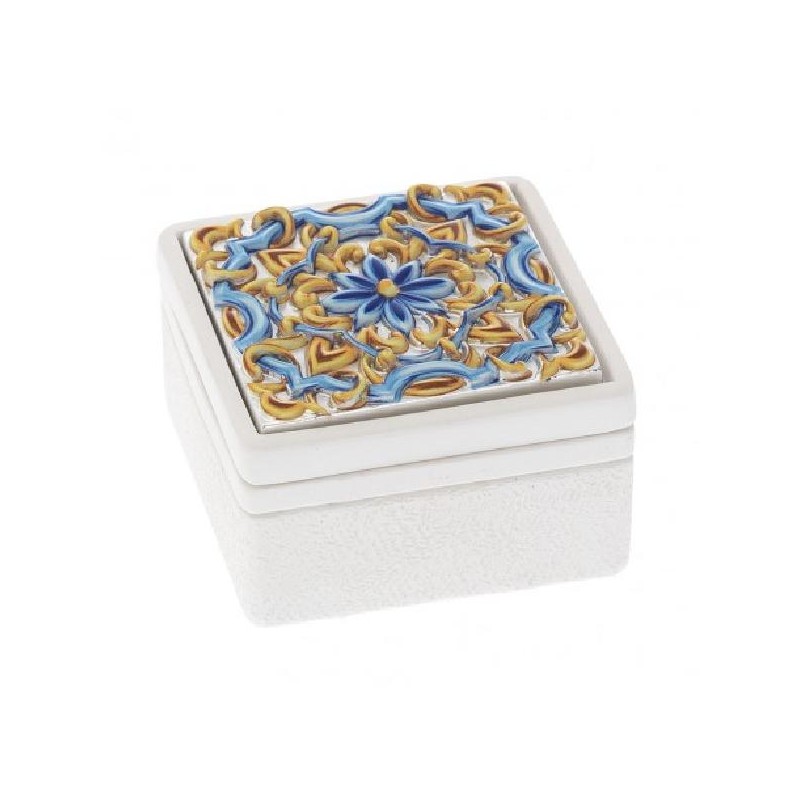 SCATOLA MAIOLICA BLU 7x7x4cm [0140212-00.jpg]