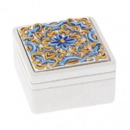 SCATOLA MAIOLICA BLU 7x7x4cm [0140212-00.jpg]