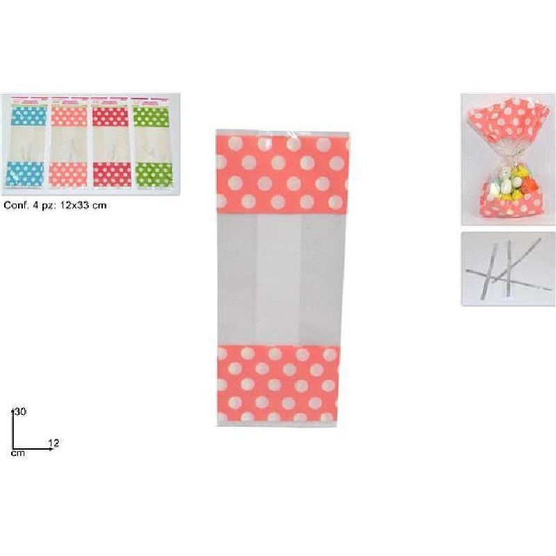 SACCHETTI CELLOPHANE 12x30-4pz POIS [2639412-00.jpg]