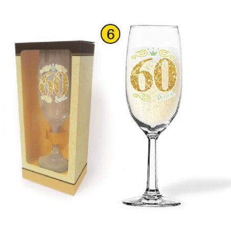 FLUTE GLITTER 60 ANNI CON SCATOLA [8400060-00.jpg]