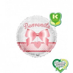 FOIL TONDO BENVENUTO ROSA 46cm [8413121-00.jpg]