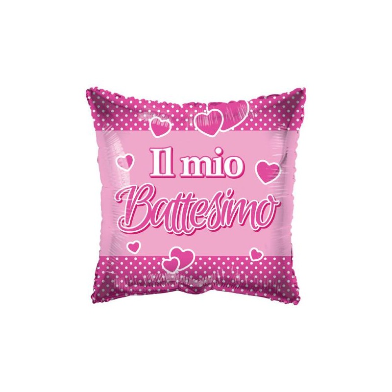 FOIL QUADRATO BATTESIMO ROSA 46cm [8413134-00.jpg]