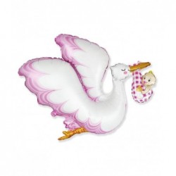 FOIL SUPERSHAPE CICOGNA ROSA 95cm [8413149-00.jpg]
