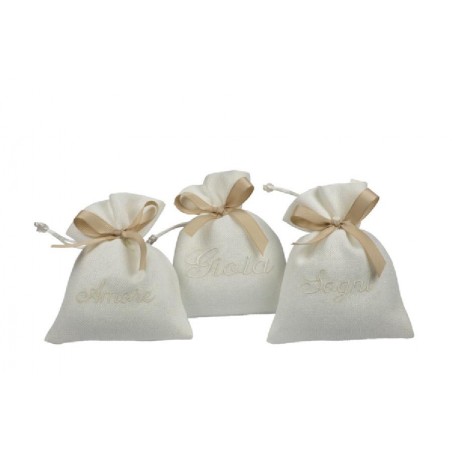 ---SACCHETTO SOGNO/AMORE/GIOIA BIANCO COTONE RICAMATO 10x13 [0180120-00.jpg]