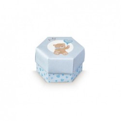 SCATOLA ESAGONALE 60x40 BEAR AZZURRO [TONO17847-00.jpg]