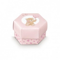SCATOLA ESAGONALE 60x40 BEAR ROSA [TONO17855-00.jpg]