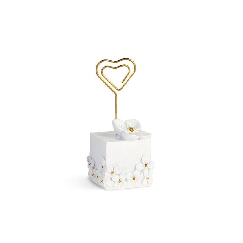 ---SEGNAPOSTO BIANCO FIORI GLITTER h10cm [TONO29271-00.jpg]