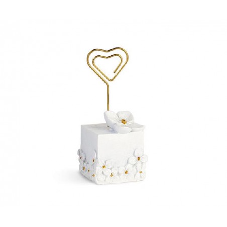 ---SEGNAPOSTO BIANCO FIORI GLITTER h10cm [TONO29271-00.jpg]
