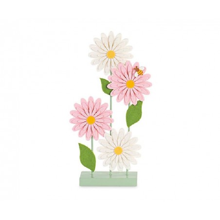 TOTEM 4 FIORI ROSA/BIANCHI h49cm [TONO29340-00.jpg]
