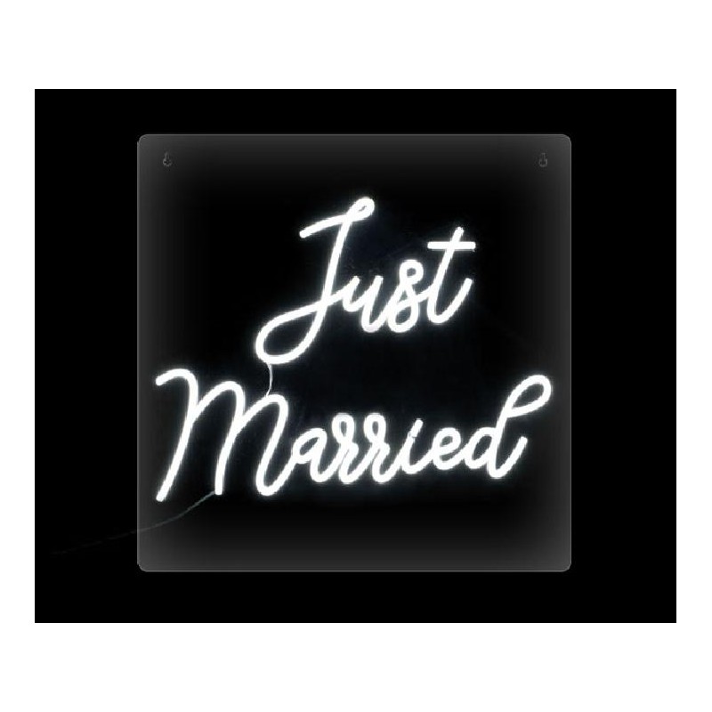 PANNELLO LED JUST MARRIED 50x50cm [TONO29400-00.jpg]