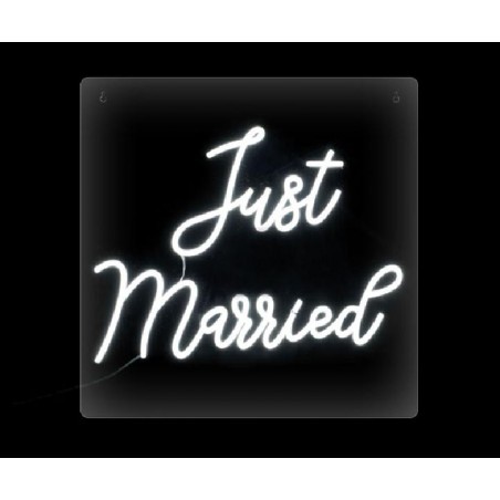 PANNELLO LED JUST MARRIED 50x50cm [TONO29400-00.jpg]
