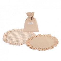 SACCHETTO CON 2 SOTTOPIATTI BEIGE d44cm [TONO29404-00.jpg]