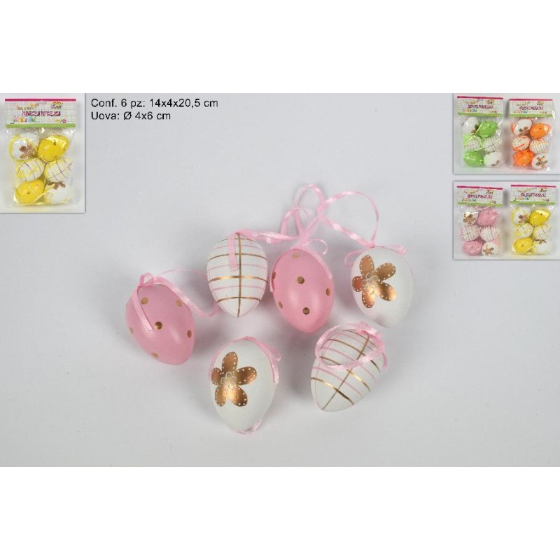 ---SET 6 UOVA DECORATE ASS. 6cm [9020018-00.jpg]
