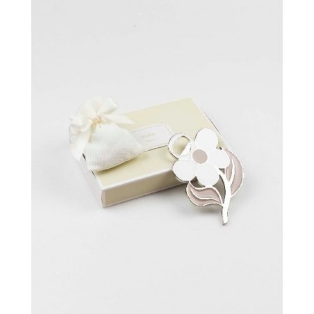 ---APRIBOTTIGLIA FIORE BIANCO/BEIGE CON CALAMITA, SCATOLA E SACCHETTO [0170221-00.jpg]