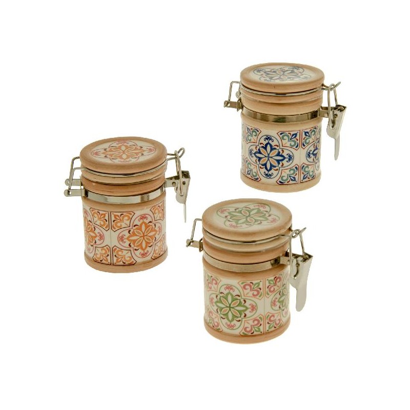 BARATTOLO MAIOLICA TRANI 8cm-3s [0170103-00.jpg]